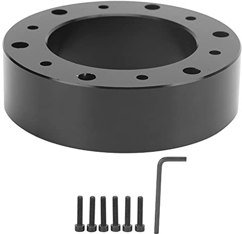 1in Universal Aluminum Alloy 6 Hole Hub Steering Wheel Spacer, Height Increase Adapter with Enhanced Modification Capabilities