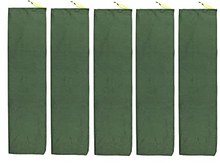 5 Stück Silosäcke Hohe Dichte Silosandsäcke mit Zugband, Extra Robust Und Reißfest Monofilsäcke Hohe Dichte Silosack Sandsack zum Hochwasserschutz (25cm*80cm)