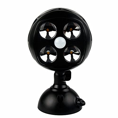 Bewegungsmelder-Strahler, kabellos, 600 Lumen, batteriebetriebene Außenwandleuchte, Bewegungsmelder, aktivierter LED-Strahler, wasserdichte Sicherheitsbeleuchtung für Wand, Garten, Garage, Weg
