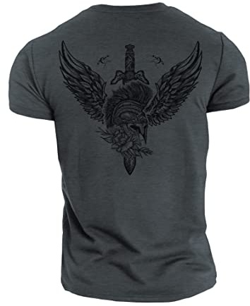 GYMTIER Short Sword - Spartan Forged - Men's Gym T-Shirt - Bodybuilding Workout Top