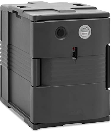 Royal Catering RC-TBE1 Thermobox Chauffante 90 L pour Conteneur GN 1/1 Chargeur frontal avec affichage de la température Boîte isotherme chauffante Conteneur de transport thermique chauffant