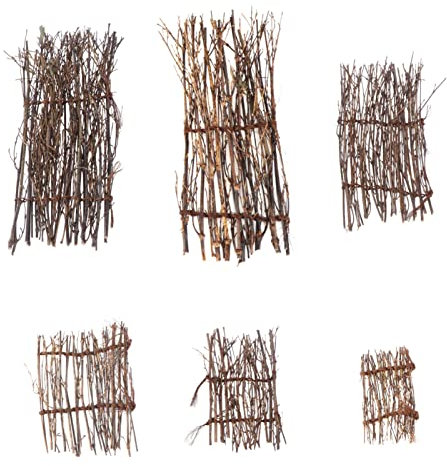 Happyyami 6 piezas de decoración de bambú japonés para sushi, mini valla de sashimi, decoración de platos para servir sushi, bar, restaurante, decoración de escritorio para hacer decoración de sushi