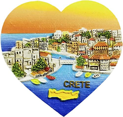 Kreta Griechenland Kreta Kühlschrankmagnet Kühlschrankmagnet Dekoration Magnet Aufkleber Souvenir Harz Handwerk