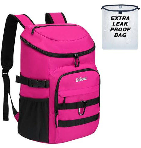 Upgraded Cooler Backpack 24 Cans – Lightweight Insulated Backpack Cooler, Leak-Proof & 18-Hour Ice Retention for Beach, Camping, Hiking (Men, Women, Family)