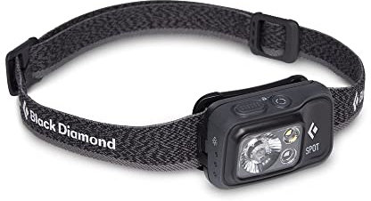 Black Diamond Spot 400 Headlamp Grau-Rot - Kompakte Allround LED Stirnlampe, 400 Lumen, Größe One Size - Farbe Bordeaux