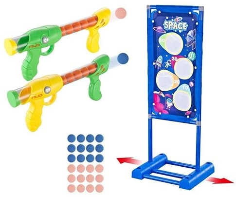 Marco Paul Pack of 2 Shooting Outdoor Games for Kids Moving Target Shooting Game Kids Indoor Outdoor Garden for Moving Shootings Game for Kid Gun Games for Boys Girls