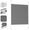 Sekey Plissee ohne Bohren Verdunkelung, Fenster Plissee Klemmfix Jalousie 45 cm breit, Verspannt Blickdicht Sonnenschutz Fensterollo, 45x120cm, Grau