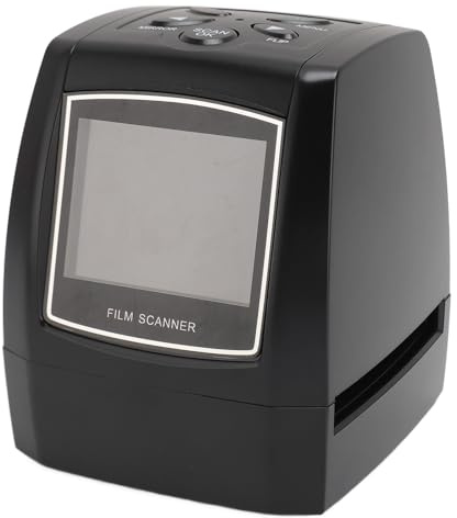 Film- und Diascanner, 5 MP 10 MP Negativfilm und Dia-Digitalisierer, Unterstützt 35 Mm 135 Mm Farbpositiv-Negativfilme, Schwarz-Weiß-Dias (EU-Stecker)