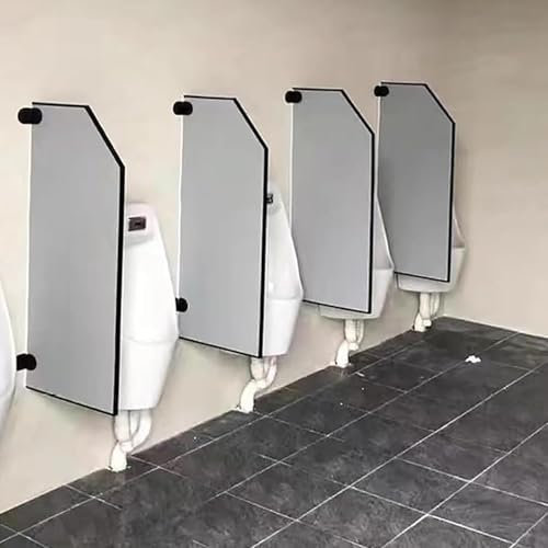 Trennwand für öffentliche Toiletten, 4er-Set – langlebiger und zuverlässiger, an der Wand montierter Sichtschutz für Herrenurinale, Urinal-Trennwand für Schulen/Kindergärten/Einkau