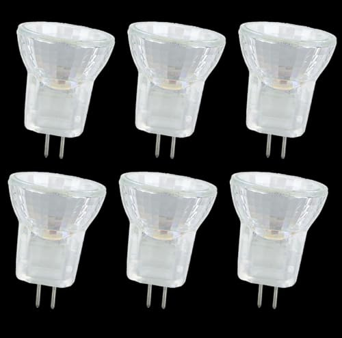 UGEFKMQ 6PC 5 Watt 6 Volt MR8 Niederspannungslampe Mr8 Halogenstrahler 12V 20W GU4 Pin Halogenlampen MR8 dimmbar 12V 5W