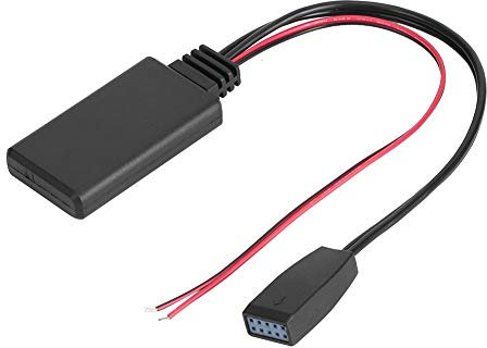 KLLJRFW 10Pin Car AUX Receiver Cable Adapter Bluetooth 4.1 Audio Adapter Compatible with E39 E46 Plug and Play High Reliability