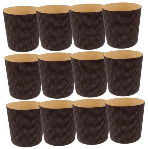 HOLIDYOYO 25piezas Bandeja De Papel Para Panettone Molde Para Pastel De Papel Capacillos De Para Hornear Molde Para Muffins Capacillos Para Hornear Muffins Fiesta