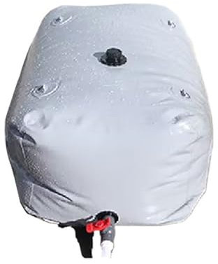 Wassersack Tragbarer, Faltbarer Wasserbeutel Aus PVC Weißer Wassersack Auto-Wassersack für Die Brandbekämpfung, Auf Baustellen, Im Haushalt, In der Landwirtschaft Usw(350L/1 * 0.7 * 0.5M)
