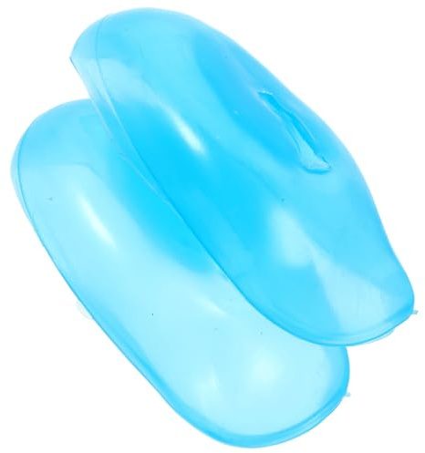 FRCOLOR Silikon Ohrenschützer Gehörschutz Zubehör Flexibler Ohrenschutz mit Gummiband für Haarefärben Friseursalon Heimgebrauch Himmelblau