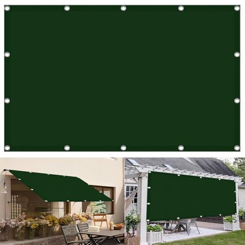 Rettangolare Protezione Solare 3 x 4 m Protezione 95% UV Antipolvere Vela Ombreggiante UV con Kit di Fissaggio per Esterno, Balcone, Patio, Verde
