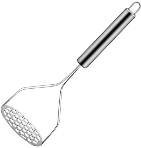 Schiacciapatate in acciaio, resistente, utensile da cucina per cucinare purea di verdure, frutta e fagioli, ristorante, commerciale, casa, feste, picnic, barbecue