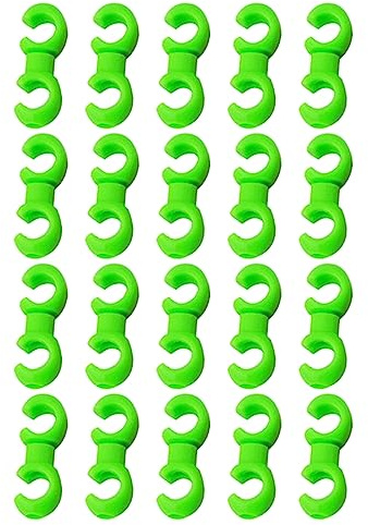 20 Fermacavi per Bici Fermagli per Cavi del Freno per Biciclette Clip con Gancio a S Fermagli per Clip per Linee Trasversali per Bici Accessori per Ciclismo Clip con Gancio a S Rotanti per in