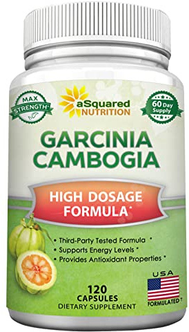100% Pure Garcinia Cambogia Extract - 120 Capsules, Ultra High Strength HCA, Natural Weight Loss Diet Pills XT, Best Extreme Fat Burner Slim & Detox Max, Premium Blocker for Men & Women, Made in USA