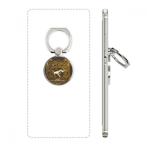 DIYthinker Tropical Elephant Brown European Style Frame Cell Phone Ring Stand Holder Bracket Universal Smartphones Support Gift