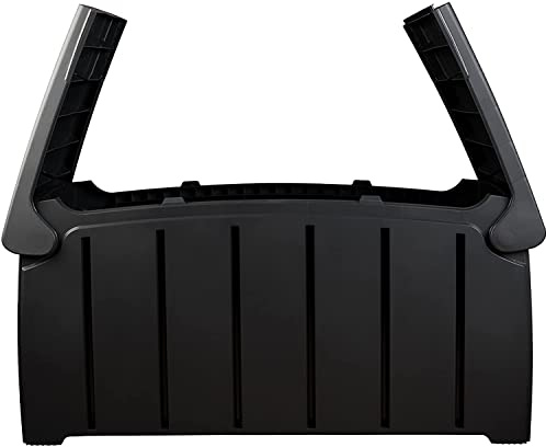 CHARLES BENTLEY 322L Outdoor Storage Box, Polypropylene, Black, Grey