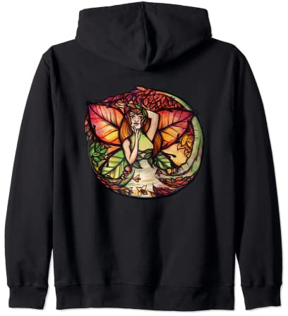 Beech Tree Fairy Art Nature Lovers European Beech Zip Hoodie
