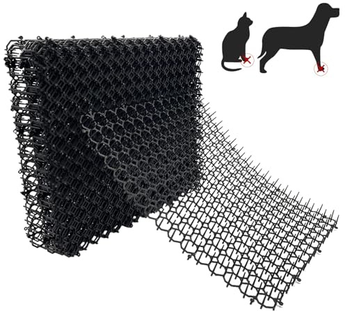 Fhiny Cat Deterrent Mat,12 Pack Cat Repellent with Spike Scat Mat for Kitten Coverage Digging Deterrent Training Network for Animals (12 Pack/13.4×16.5)