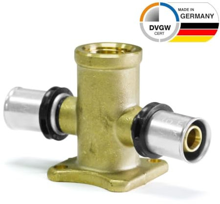Sanpro Pressfitting Doppel Wandscheibe - Serienform 16x2-1/2' - 16x2 Größe: 16x2