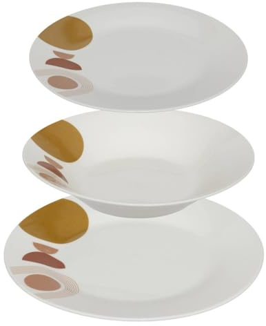 Secret de Gourmet Tara Service de table 18 pièces en porcelaine
