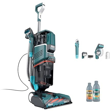 Shark R-EX205 CarpetXpert Teppich- und Polsterreiniger mit StainStriker, eingebautem Fleck- und Fleckenreiniger, grünblau - zertifiziert renoviert
