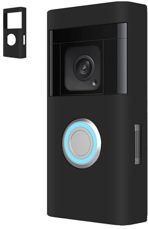 1Pcs Silicone Skin Case Cover Compatible With Ring Video Doorbell（2nd Gen）/ Ring Battery Video Doorbell Plus - Protect your RingDoorbell from Direct Infringement of Sun Glare, Weather & UV