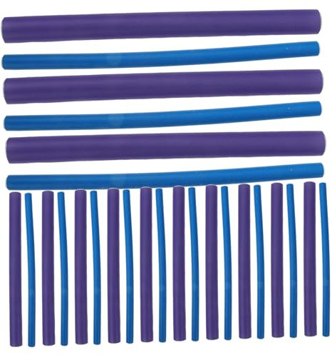 PLAFOPE 20stücke Hitzefreie Lockenwickler Für Lange Und Kurze Flexible Papilotten Für Schöne Praktisch Und Tragbar Für Haarstyling