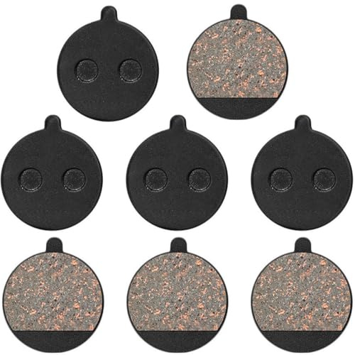 ZKGYUS Pastillas de Freno para Bicicleta eléctrica de 4 Pares, Repuestos de Alta Calidad para Scooter eléctrico - Excelente Rendimiento de Freno - Materiales Resistentes a la abrasión y al Calor