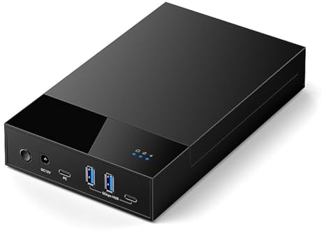 Ohulelks USB 3.0 to 3.5inch Drive Docking Station External Hard Disk Enclosure for 3.5 2.5 Inch SSD HDD 20TB UK Plug