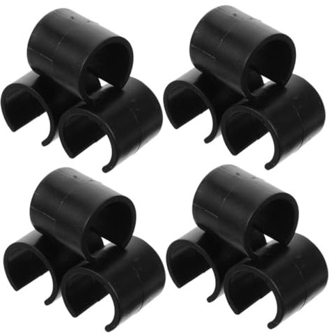 VICASKY 20pcs Football Training Pole Clips Plastic Windproof Flag Pole Retainer Garden Accessories for Flag Holder