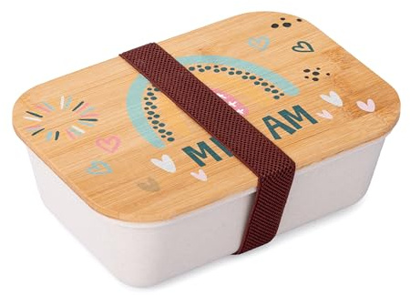 Made in Gift Tupper Fiambrera personalizada como Regalo Original para Vuelta al Cole, Porta Bocadillos para Colegio, Guardería y Excursión. Caja Almuerzo y Merienda con Tapa para Vuelta al Cole.