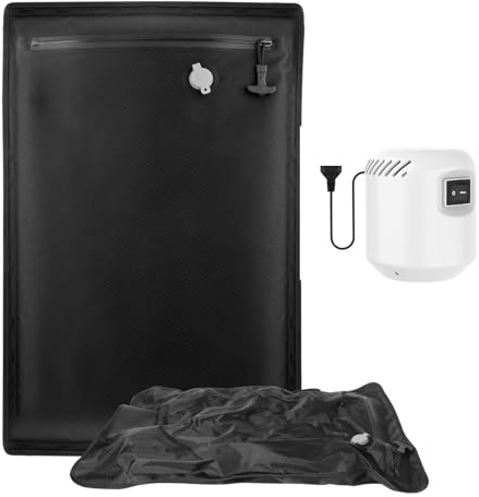 Puersit Sacchetti Sottovuoto Vestiti Viaggio - Riutilizzabili Sacchi Salvaspazio (Nero-1P(40 * 60cm))
