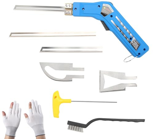 BigKing 180 W Cutter électrique à chaud pour mousse, 0-600 ℃ 220-240 V, avec 4 lames, gants, brosse, clé anglaise, couteau électrique à chaud pour EPS, XPS, PU, EVA, table KT
