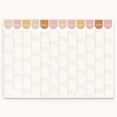 Wandkalender 2026 - Hochwertiger Jahreskalender 50x70 cm mit Premium-Druck