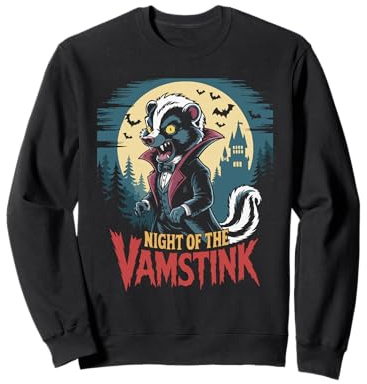 Skunk Puzza Tasso Vampiro Vamstink Halloween Felpa