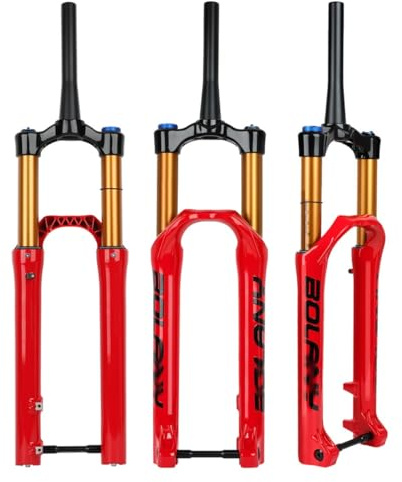 HZXQCVB Forcella MTB con Sospensioni Air 27,5 29'' Forcella Boost Perno Passante 15X110mm Escursione 150 Mm Regolazione del Ritorno Forcelle Anteriori con Freno A Disco(Red,27.5'')