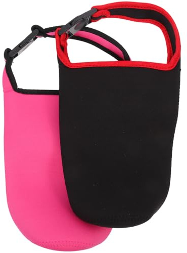ULTECHNOVO 2 Fundas Portabotellas de Neopreno 30 Oz Antiescaldaduras, Portavasos Aislantes con Correa Compacta, Resistentes al Calor para Uso Portátil y Protección en Viajes, Oficina