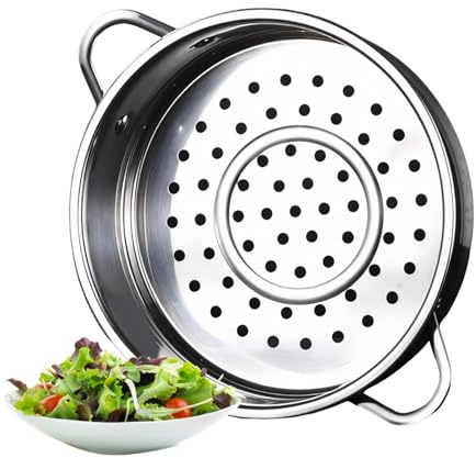 Tokaneit Stainless Steel Ssteamer Rack Acero Inoxidable 304 Vapor Bandeja de Vapor para Ollas Diámetro Interior Ligero Diseño Universal para la mayoría de ollas (20 cm)