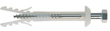 Fischer WB 4 Kit Tasselli Fissaggio Passante per Water e Bidet a Pavimento con Fori Verticali, per Materiali Pieni e Calcestruzzo,501011