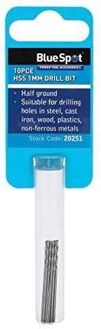 Bluespot 2025110pce 1mm HSS Drill Set