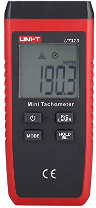 UT373 Mini Beröringsfri Digital LCD Varvräknare RPM Varvtalsmätare Mätområde 10-99999 RPM Vägmätare LCD-bakgrundsbelysning