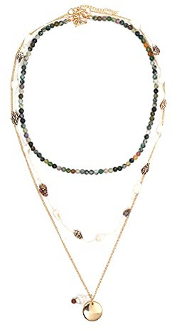 Herbests Perlen Chokerhalskette Für Frauen Mädchen, Boho Bunte Perlenkette Sommer Perlen Choker Handgemachte Bunte Perlenkette Verstellbare Strand Halskette Schmuck für Damen