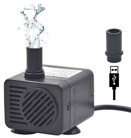 Aoonar Pompe d'acqua per Acquario Stagno Sommergibile Fountain Piscina Giardino d'acqua, 1W 200L/H