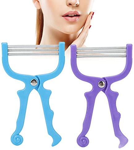 vello facial mujer 2 Pezzi di Rimozione dei del Viso, Efficace Epilatore per il Viso a Molla, Dispositivo Portatile per la Rimozione dei delle Labbra del Viso Strumento di