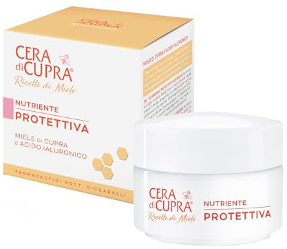 Cera di Cupra, Crème Nutritive Protectrice, Protège et Offre un Confort Intense même aux Peaux les plus Sèches, Idéale aussi bien le Matin que le Soir, Made in Italy, Testée Dermatologiquement, 50 ml
