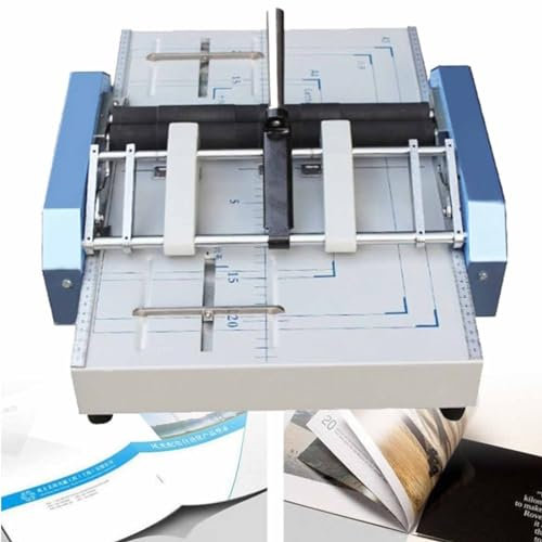 DDZJTPP Máquina Plegadora Automática De Libros,Grapadora Eléctrica De Libros De Papel A3,Plegadora De Folletos,Máquina Encuadernadora De Grapas,para Fábricas De Impresión Y Escuelas